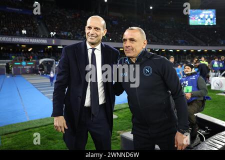 Neapel, Italien. März 2024. Foto Alessandro Garofalo/LaPresse 03 marzo 2024 Napoli, Italia Sport calcio Napoli vs Juventus - Campionato di calcio Serie A TIM 2023/2024 - stadio Diego Armando Maradona Nella Foto: März 2024 Neapel, Italien Sport Fußball Neapel gegen Juventus - italienische Fußballmeisterschaft Liga A TIM 2023/2024 - Diego Armando Maradona Stadion. Im Bild: LaPresse/Alamy Live News Stockfoto