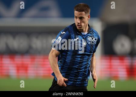 Bergamo, Italien. März 2024. Mario Pasalic von Atalanta während des Spiels der Serie A im Gewiss Stadium in Bergamo. Der Bildnachweis sollte lauten: Jonathan Moscrop/Sportimage Credit: Sportimage Ltd/Alamy Live News Stockfoto