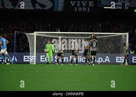 Neapel, Italien. März 2024. Foto Alessandro Garofalo/LaPresse 03 marzo 2024 Napoli, Italia Sport calcio Napoli vs Juventus - Campionato di calcio Serie A TIM 2023/2024 - stadio Diego Armando Maradona Nella Foto: März 2024 Neapel, Italien Sport Fußball Neapel gegen Juventus - italienische Fußballmeisterschaft Liga A TIM 2023/2024 - Diego Armando Maradona Stadion. Im Bild: LaPresse/Alamy Live News Stockfoto