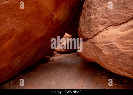 Moab, UT, USA. November 2023. Utahs faszinierende Felsformationen, die atemberaubende geologische Wunder einfangen. (Credit Image: © Walter G Arce SR Grindstone Medi/ASP) NUR REDAKTIONELLE VERWENDUNG! Nicht für kommerzielle ZWECKE! Stockfoto