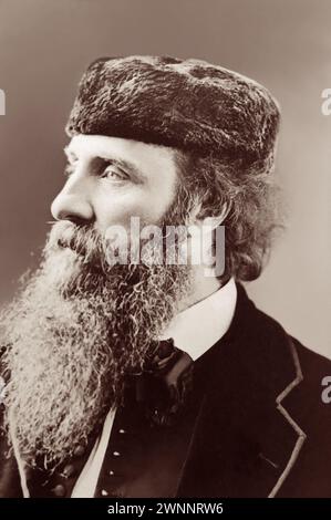 George MacDonald (1824–1905), schottischer Schriftsteller und christlicher Minister, der literarische Einfluss auf CS Lewis, JRR Tolkien, WH Auden und G.K. Chesterton hatte. Foto von Sarony, 1872. Stockfoto