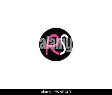 Creative Letter RS Logo Design Vektorvorlage Stock Vektor