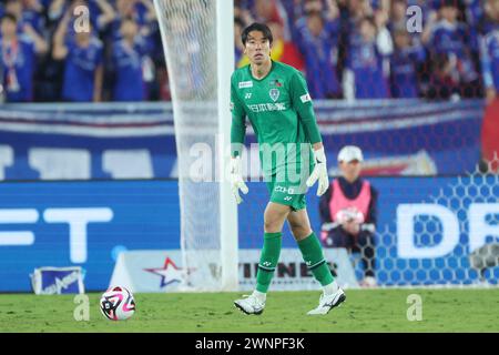 Nissan Stadium, Kanagawa, Japan. März 2024. Takumi Nagaishi (Avispa), 1. MÄRZ 2024 - Fußball/Fußball: 2024 J1 League Spiel zwischen Yokohama F. Marinos und Avispa Fukuoka im Nissan Stadium, Kanagawa, Japan. Quelle: YUTAKA/AFLO SPORT/Alamy Live News Stockfoto