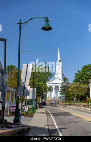 Das tägliche Leben in Mystic, Connecticut Stockfoto