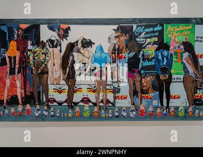 Einzigartige Ansichten: Los Angeles von der Künstlerin Nehemiah Cisneros im Rubell Museum für zeitgenössische Kunst in Miami, Florida Stockfoto