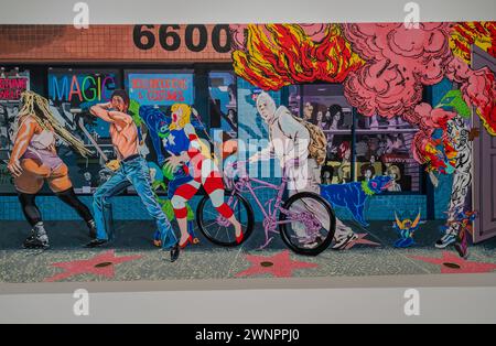 Einzigartige Ansichten: Los Angeles von der Künstlerin Nehemiah Cisneros im Rubell Museum für zeitgenössische Kunst in Miami, Florida Stockfoto