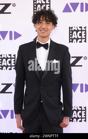 Los Angeles, USA. März 2024. Isaiah Clarke nimmt am 3. März 2024 an den 74. Jährlichen ACE Eddie Awards in der Royce Hall in Los Angeles, Kalifornien, Teil. Foto: Crash/imageSPACE Credit: Imagespace/Alamy Live News Stockfoto