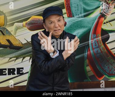 Los Angeles, Usa. März 2024. James Hong besucht am Sonntag, den 3. März 2024 die Premiere der Zeichentrickfilmkomödie Kung Fu Panda 4 im AMC The Grove in Los Angeles. Story: Po bereitet sich darauf vor, der spirituelle Führer seines Tals des Friedens zu werden, braucht aber auch jemanden, der seinen Platz als Drachenkrieger einnimmt. Als solcher wird er einen neuen Kung-Fu-Praktizierenden für den Ort ausbilden und auf einen Schurken namens Chamäleon treffen, der Schurken aus der Vergangenheit heraufbeschwört. Foto: Jim Ruymen/UPI Credit: UPI/Alamy Live News Stockfoto