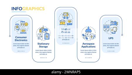 Infografik-Vorlage für den Bedarf an Energiespeichern Stock Vektor