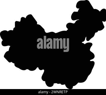Symbol für Festland; Rumpfform Stock Vektor