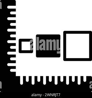Symbol für Größen, Abbildung Stock Vektor