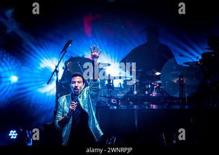 Der globale Superstar Lionel Richie kehrte triumphierend zurück und startete die Eden Sessions. Eine spektakuläre Vorstellung machte dies zu einer der besten Perfo Stockfoto