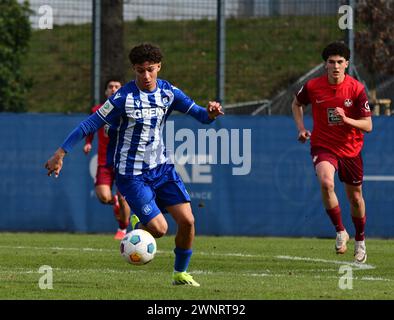 KSC A-JUnioren gewinnen gegen den 1. FC Kaiserslautern Karlsruher SC Stockfoto