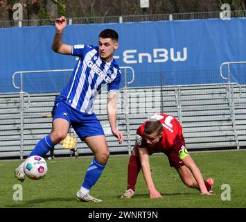 KSC A-JUnioren gewinnen gegen den 1. FC Kaiserslautern Karlsruher SC Stockfoto