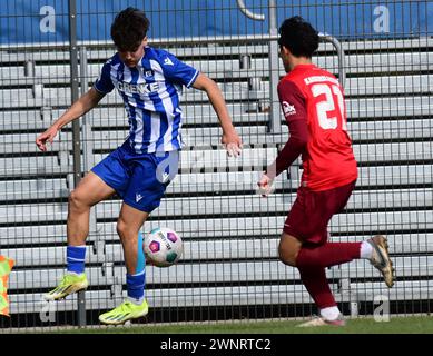 KSC A-JUnioren gewinnen gegen den 1. FC Kaiserslautern Karlsruher SC Stockfoto