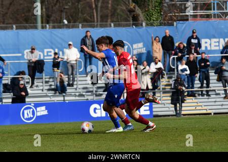 KSC A-JUnioren gewinnen gegen den 1. FC Kaiserslautern Karlsruher SC Stockfoto