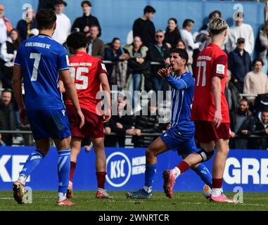 KSC A-JUnioren gewinnen gegen den 1. FC Kaiserslautern Karlsruher SC Stockfoto