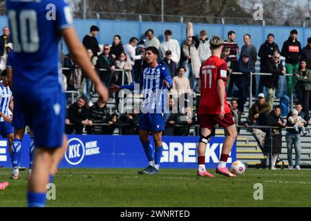 KSC A-JUnioren gewinnen gegen den 1. FC Kaiserslautern Karlsruher SC Stockfoto