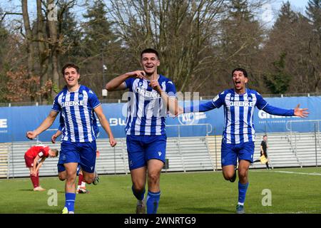 KSC A-JUnioren gewinnen gegen den 1. FC Kaiserslautern Karlsruher SC Stockfoto