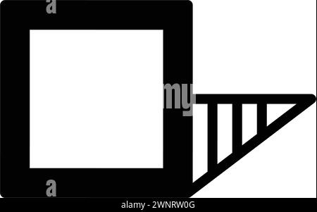 Symbol für Schatten, Dunkelheit Stock Vektor