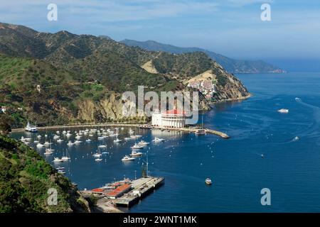 Avalon Harbor Auf Catalina Island An Der Südkalifornischen Küste Stockfoto