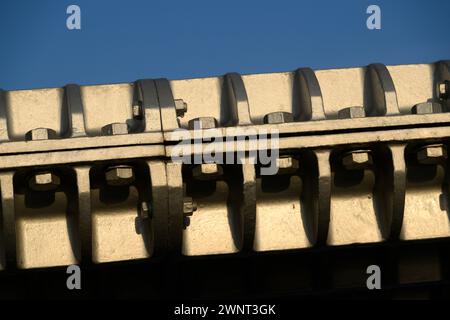 Detail der Millennium Bridge, London, Großbritannien. September 2023 Stockfoto