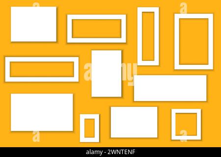 Bilderrahmen. Vektorabbildung. EPS 10. Rohbild. Stock Vektor