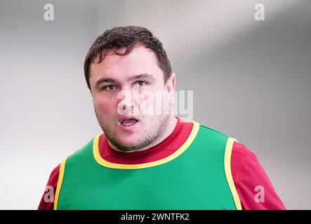 Englands Jamie George während eines Trainings im Pennyhill Park, Bagshot. Bilddatum: Montag, 4. März 2024. Stockfoto