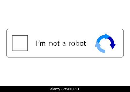 CAPTCHA-Symbole. Website-Schutz. Personenüberprüfung. Im-keine Robotertasten. Vektor-Captcha-Symbolgruppe. . Vektorabbildung. EPS 10. Rohbild. Stock Vektor