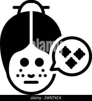 Symbol für Infektionen, Bakterien Stock Vektor