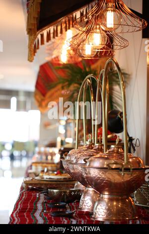 Ramadan iftar Buffet in einem Restaurant Stockfoto