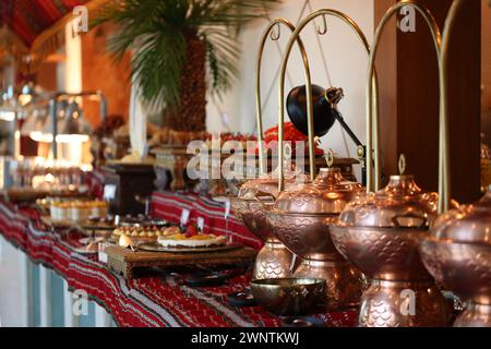 Ramadan iftar Buffet in einem Restaurant Stockfoto