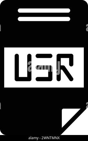 Symbol für usr,Monogramm Stock Vektor