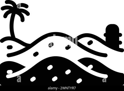 Symbol für Sand, Sand Stock Vektor