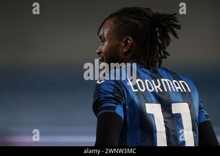 Bergamo, Italien. März 2024. Ademola Lookman von Atalanta während des Spiels der Serie A im Gewiss Stadium in Bergamo. Der Bildnachweis sollte lauten: Jonathan Moscrop/Sportimage Credit: Sportimage Ltd/Alamy Live News Stockfoto