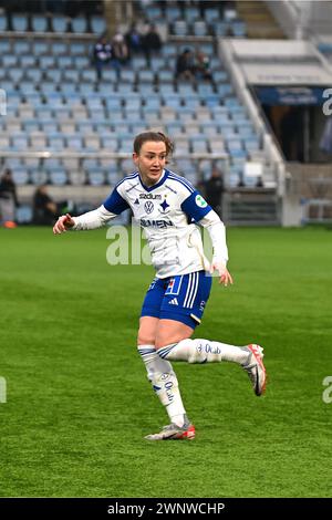 Norrkoping, Schweden. März 2024. Norrkoping, Schweden, 2. März 2024: Maja Regnas Valcic (3 IFK Norrkoping) während des Vorsaisonspiels am 2. März 2024 zwischen IFK Norrkoping und Hammarby IF in der Platinumcars Arena in Norrkoping, Schweden (Peter Sonander/SPP) Credit: SPP Sport Press Photo. /Alamy Live News Stockfoto