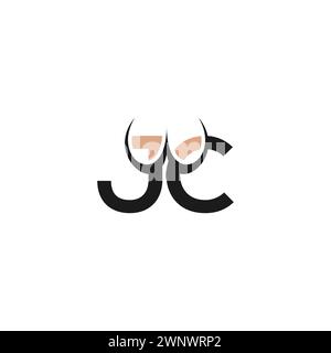 JC, CJ, abstraktes Initial-Monogramm-Letter-Logo-Design Stock Vektor