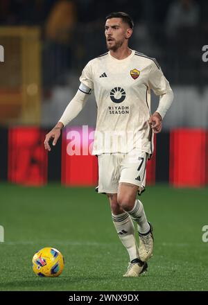 Monza, Italien. März 2024. Lorenzo Pellegrini von AS Roma während des Spiels der Serie A im U-Power Stadium in Monza. Der Bildnachweis sollte lauten: Jonathan Moscrop/Sportimage Credit: Sportimage Ltd/Alamy Live News Stockfoto