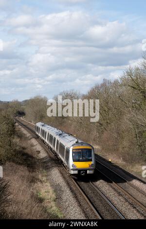 Chiltern Railways Klasse 168 Dieselzug in Shrewley, Warwickshire, England, Großbritannien Stockfoto