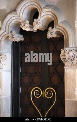 Details aus der wunderschönen Inneneinrichtung des casa Amatller, Barcelona Stockfoto