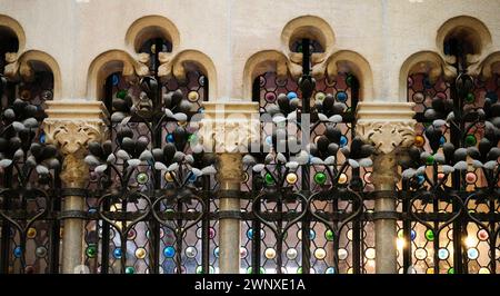 Details aus der wunderschönen Inneneinrichtung des casa Amatller, Barcelona Stockfoto