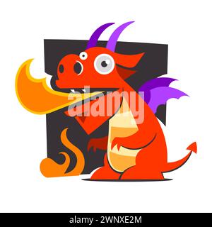 Chinesischer Folklore Drache passend zum chinesischen Neujahr Stock Vektor