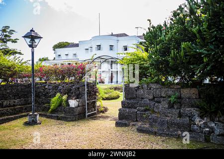 Das Barbadian State House, auch bekannt als Government House. Das 1755 erbaute Herrenhaus aus dem 18. Jahrhundert ist die offizielle Residenz des Präsidenten von Barbados. Stockfoto