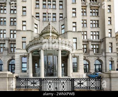 Liverpool, vereinigtes Königreich Januar, 16, 2024 Blick auf das ikonische königliche Lebergebäude liverpool Stockfoto