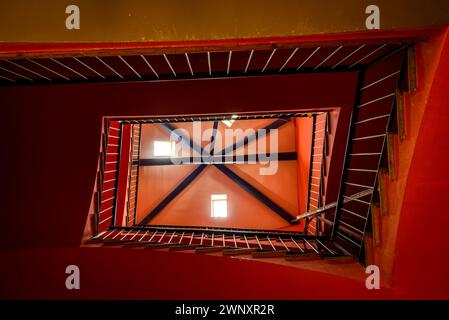 Cerdà Museum, in Puigcerdà. Raum für das ehemalige Kloster der Klosterschwestern von Puigcerdà (Cerdanya, Girona, Katalonien, Spanien, Pyrenäen) Stockfoto
