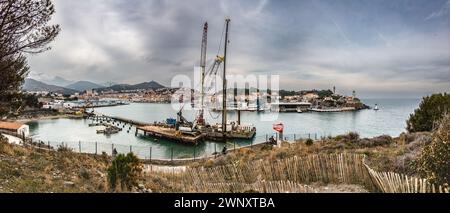 Vue Panorama de l'entrée du Port Stockfoto