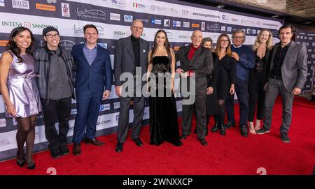 Los Angeles, USA. März 2024. Die Besetzung von Sweetwater nimmt 2024 am Los Angeles Italia Film, Fashion and Art fest Opening Night im TCL Chinese Theatre, Los Angeles, CA, 3. März 2024 Teil. Credit: Eugene Powers/Alamy Live News Stockfoto