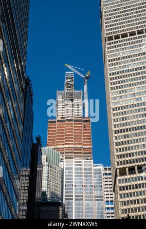 Baustelle an der 270 Park Avenue, Whole Block Supertall, NYC, USA 2024 Stockfoto