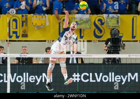 ITAS Trentino VS Berlin Recyclin Volleys - Viertelfinale der CEV Men Volley Champions League 2023/24 Stockfoto