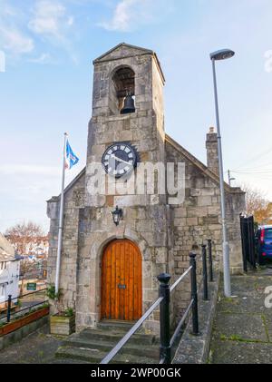 Weymouth Old Town Hall mit Bell Turret an der High West Street in Weymouth, Dorset, England, Großbritannien. Stockfoto